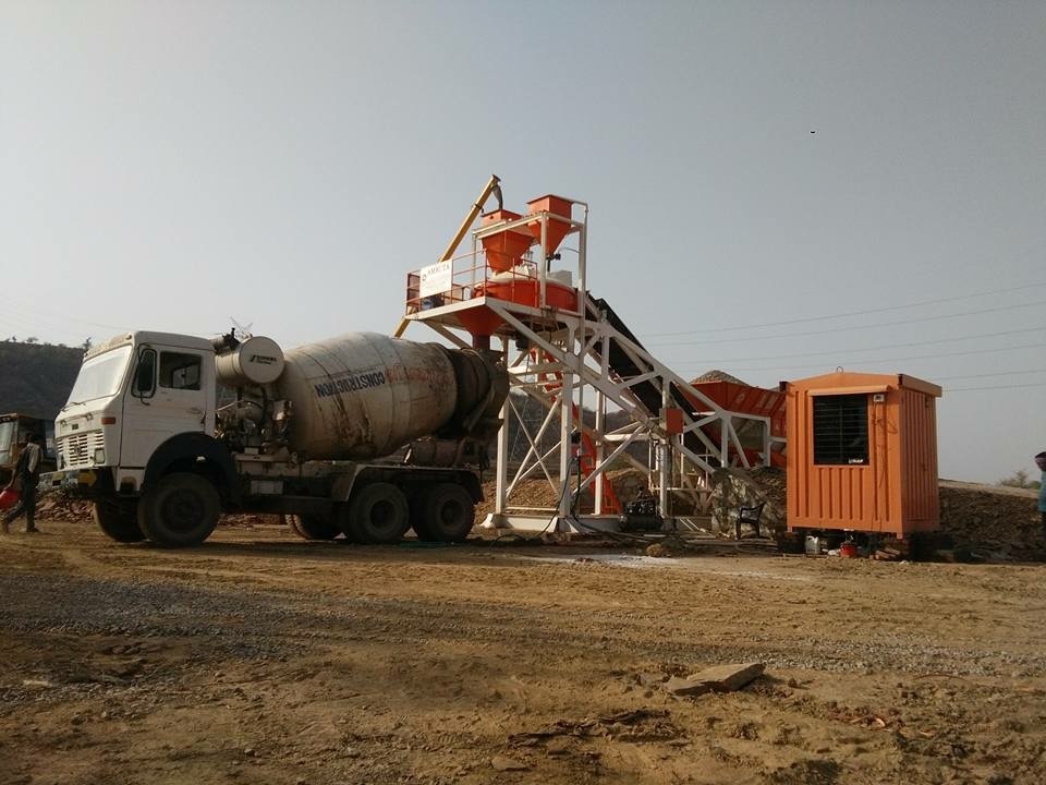 Pan Mixer Batching Plant