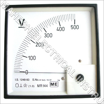 Panel Meter (Ammeter-Voltmeter) - Color: White