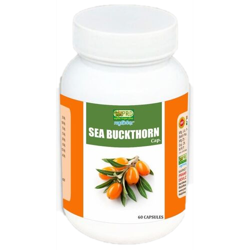 SEA BUCKTHORN CAPSULE - 500mg Vegetable Capsules | Rich in Antioxidants, Boosts Immunity, Improves Skin, Enhances Vision, Supports Heart