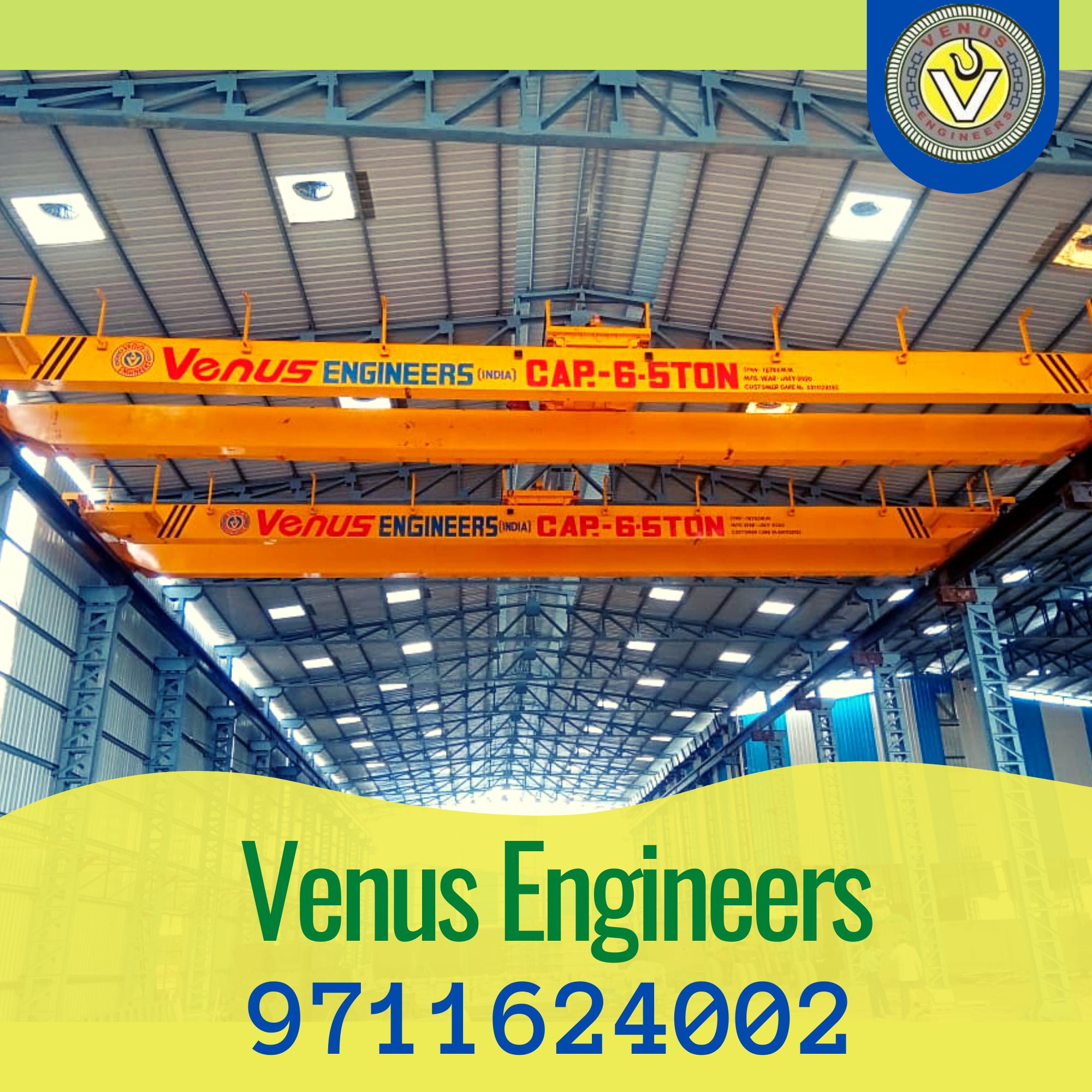 Heavy Duty Eot Cranes - High Strength Steel Frame, 20 Ton Capacity, Enhanced Precision Control