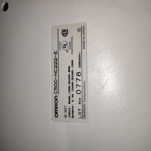 Omron C500-nc222-e Nc Unit Module