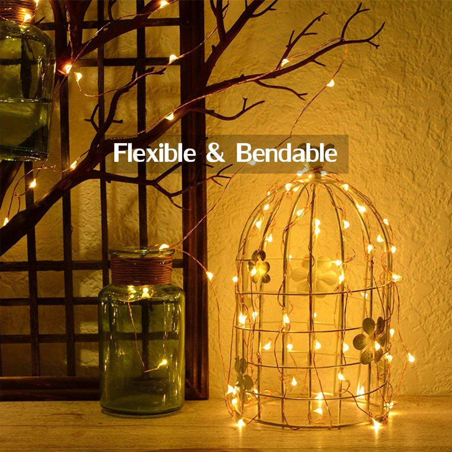 5 Mtr Copper String Usb Operated Portable Decorative Fairy Light - Warm White | Indoor & Outdoor Use, Easy To Install, Lightweight, Customizable