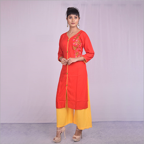 धोने योग्य फैंसी पलाज़ो सूट सेट