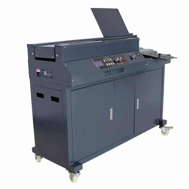 Fully Automatic Perfect Glue Binding Machine (Black) | Binding Length (380mm) - Dimension (L*w*h): 1250*405*820mm Millimeter (Mm)