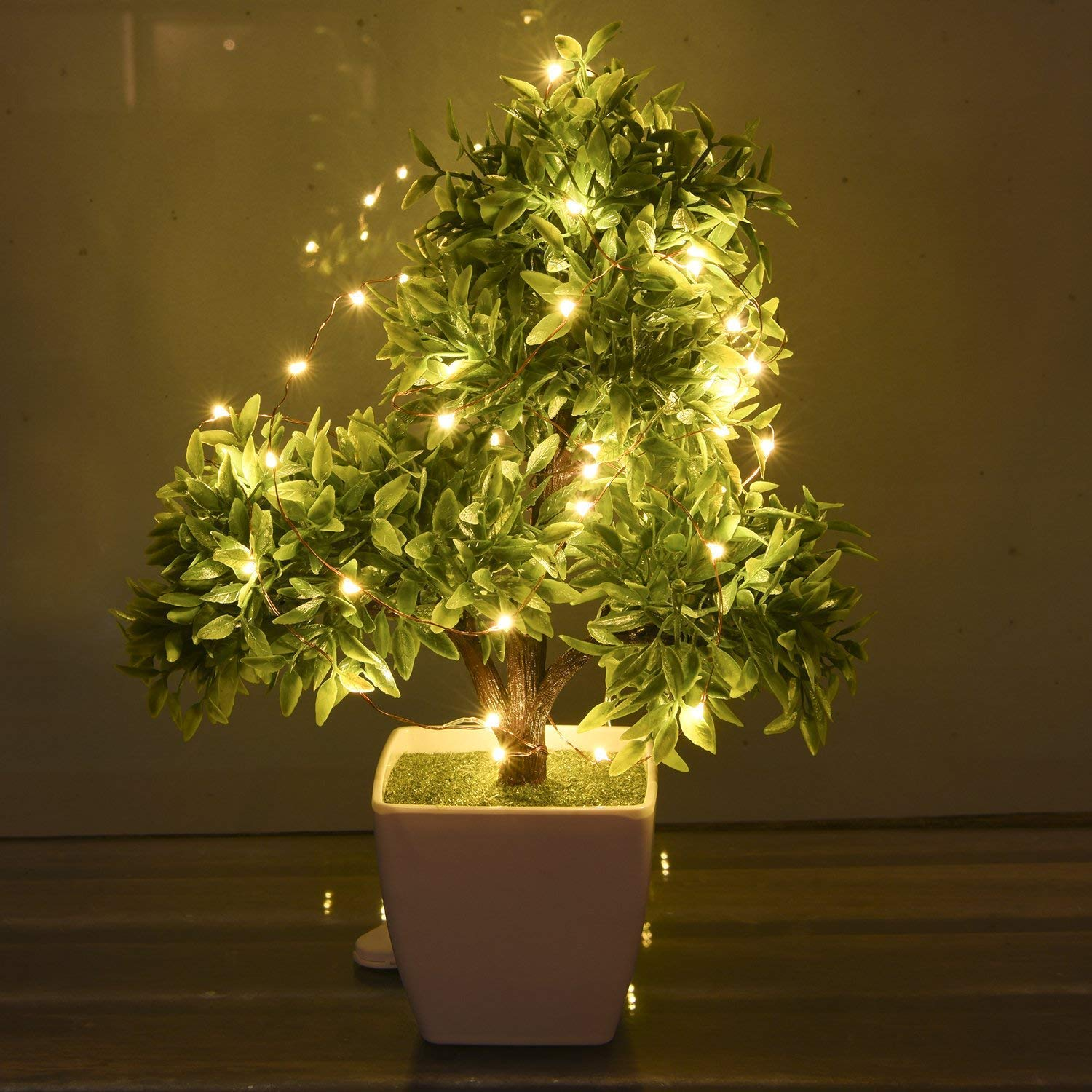 10 Mtr Copper String Led Decorative Fairy Light - Warm White | Ideal For Indoor & Outdoor Decoration Easy To Install Customizable Shape