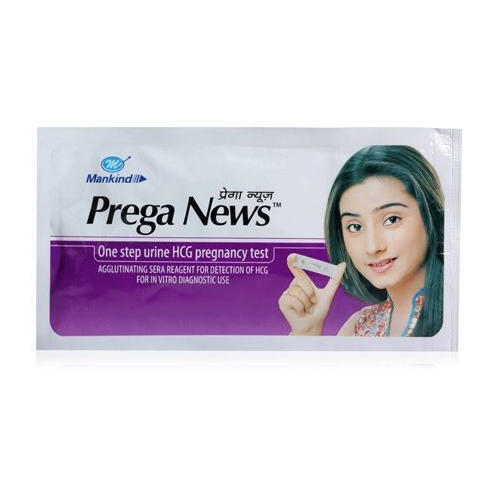 Prega News Pregnancy Test Kit - Home Use, Accurate HCG Detection with Moisture Absorption Technology