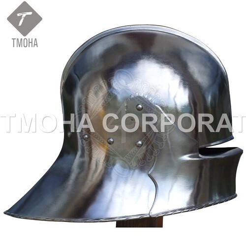 आयरन मध्यकालीन आर्मर हेलमेट नाइट हेलमेट क्रूसेडर हेलमेट प्राचीन हेलमेट सैलेट फेस मास्क के साथ लगभग 1540 Ah0470