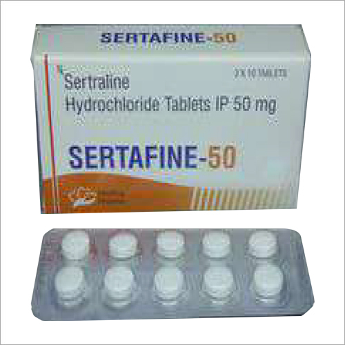 Sertraine Hydrochloride - 50mg Calming Tablets | Supports Mental Balance, Eases Anxiety, Enhances Serotonin Levels, Suitable for Adults and Seniors
