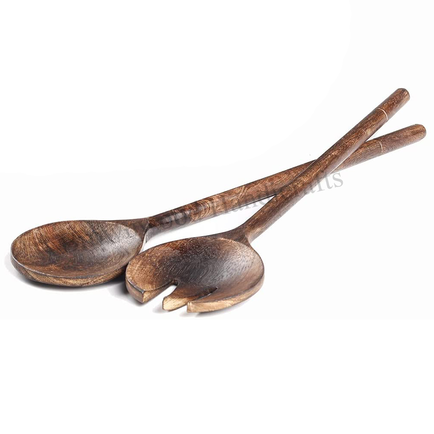 Acacia Wood Bowls With Spoon And Fork
