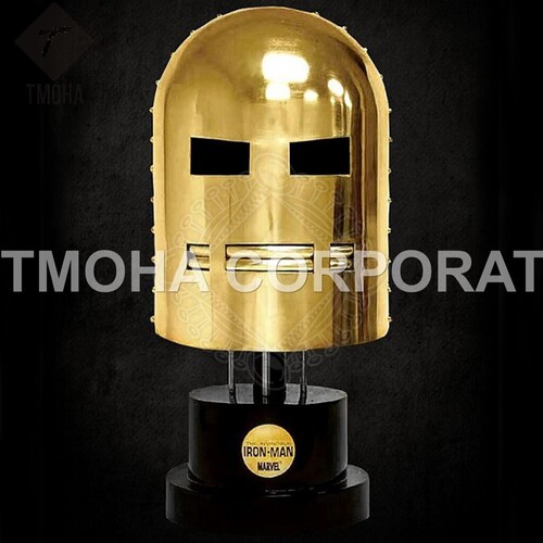 यूरोपीय मध्यकालीन आर्मर हेलमेट नाइट हेलमेट क्रूसेडर हेलमेट प्राचीन हेलमेट आयरन मैन हेलमेट Ah0506