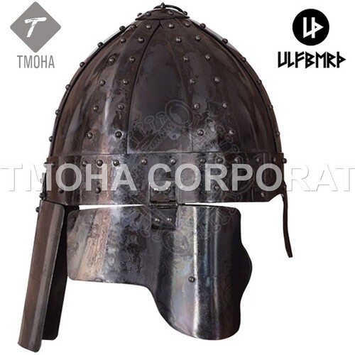 आयरन मध्यकालीन आर्मर हेलमेट नाइट हेलमेट जर्मन प्रभाव के तहत प्राचीन हेलमेट लेट लेटेन हेलमेट 150 Bc Ah0535