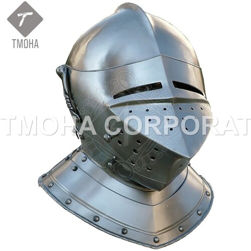 आयरन मध्यकालीन आर्मर हेलमेट नाइट हेलमेट क्रूसेडर हेलमेट प्राचीन हेलमेट आर्मेट और गोर्जेट अवंत Ah0538