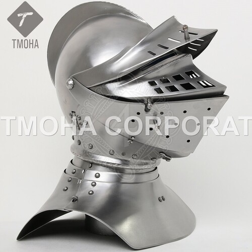 आयरन मध्यकालीन आर्मर हेलमेट नाइट हेलमेट क्रूसेडर हेलमेट प्राचीन हेलमेट टूर्नामेंट क्लोज हेलमेट लगभग 1590 Ah0540