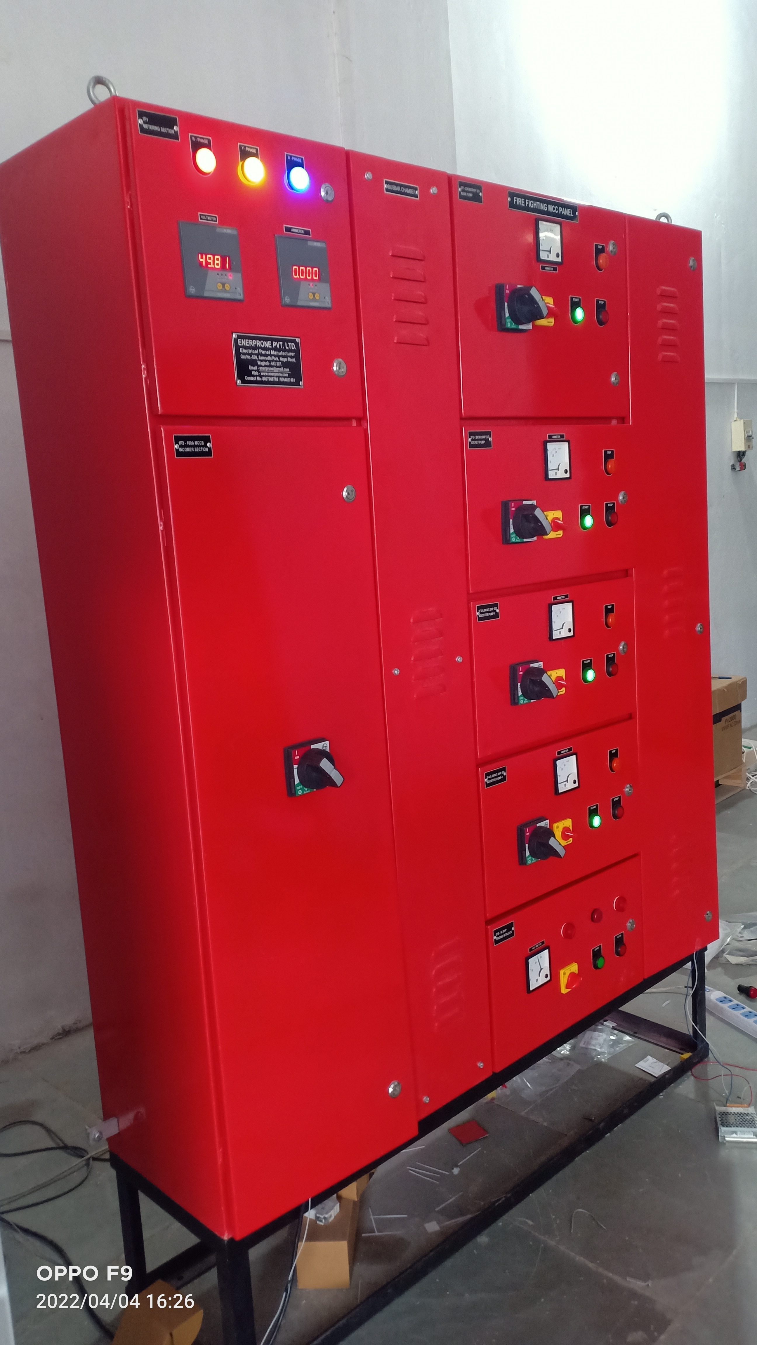 Fire Fighting Mcc Panel - Cover Material: Metal Base