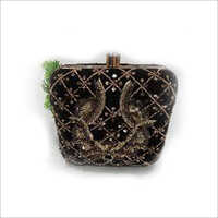 ब्लैक लेडीज़ बीडेड क्लच बैग