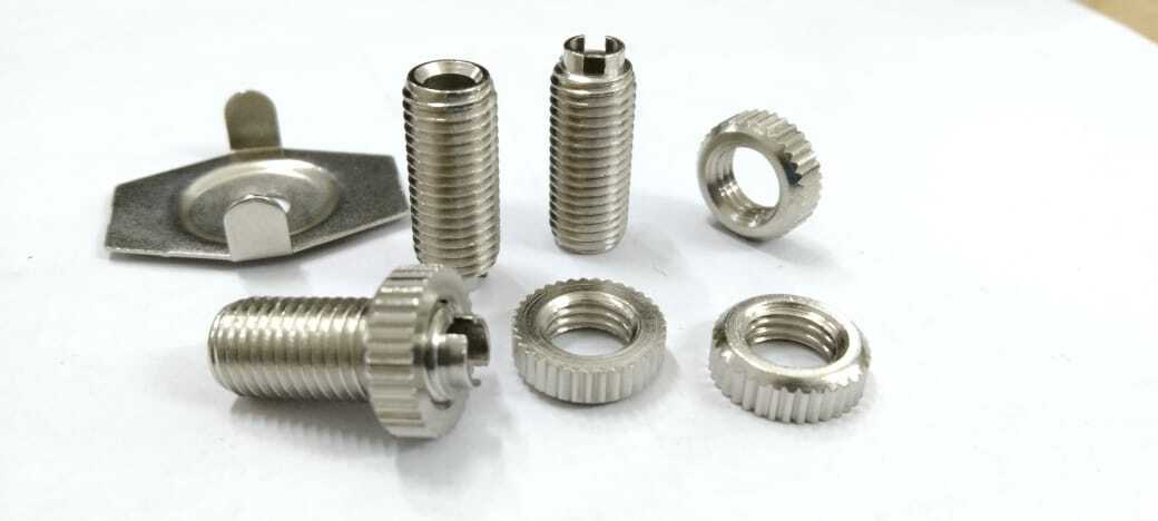 Brass Bush And Nuts For Switches M8 Brass Bush M8 Brass Nuts M8 Brass Knurling Ring - Color: As Per Customer Specifications