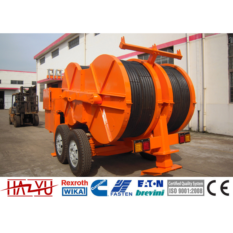 Ty4x50 Hydraulic Tensioner - Max Tension 4x50kn, Overall Dimensions 5900x2300x2700mm | Ideal For Multi-bundle Conductor Stringing, 500kv Haulage Rope, Opgw Or Adss Cable