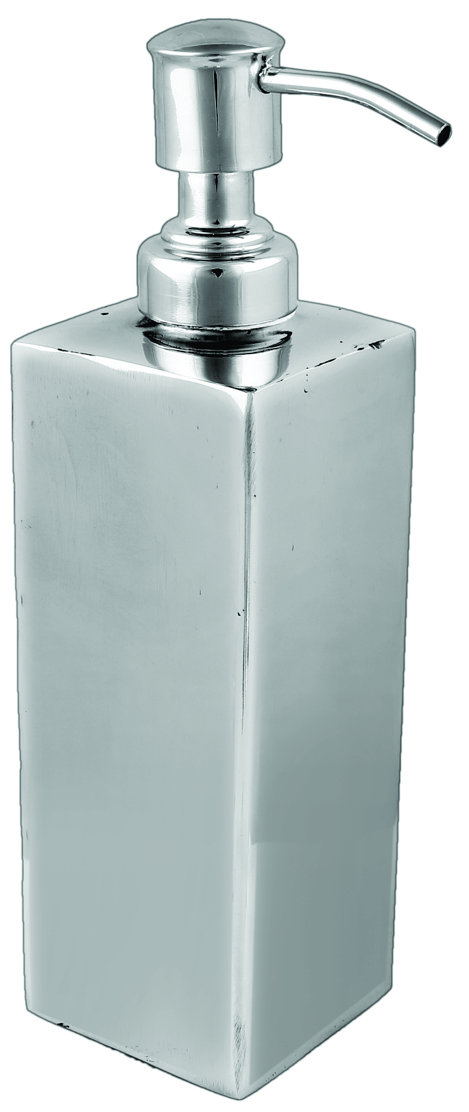 Liquid Soap Dispenser - Abs Plastic, Screw-in Wall Mounted, Mirror Polish Chrome, Push Button Operation, 1-piece Package Content