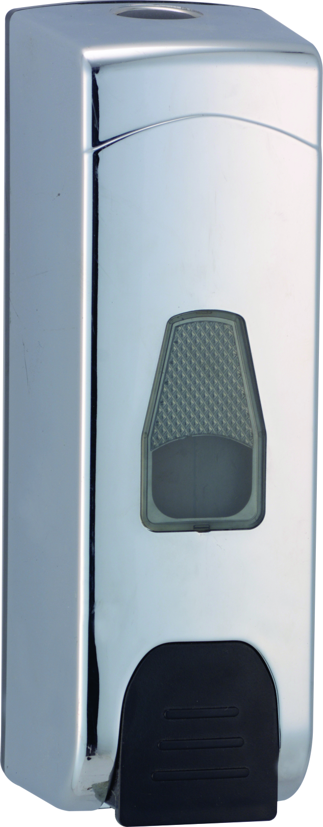 Liquid Soap Dispenser - Abs Plastic, Screw-in Wall Mounted, Mirror Polish Chrome, Push Button Operation, 1-piece Package Content