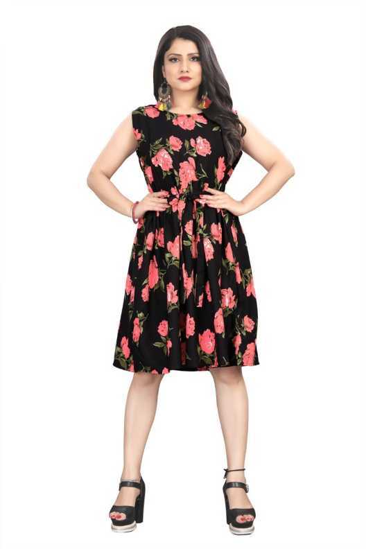 Crepe Western Tops - Heavy Quality Crepe Material, Short Sleeves, Random Printed Designs , All Season Wear, Customized Adult Sizes