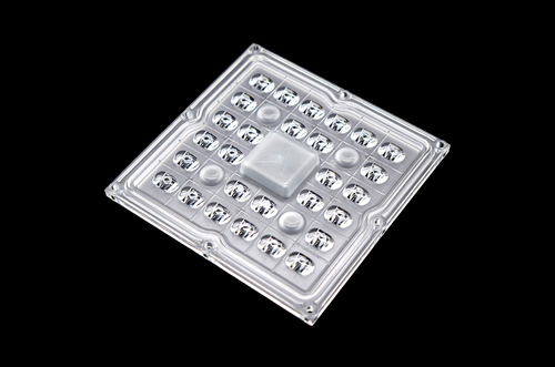 OK118 Type-II Optical LED Lens - Bayer 2407 Polycarbonate, 100x100x9.6mm | Clear, High-Efficiency Light Transmission, Glare-Free Illumination
