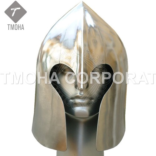 आयरन मध्यकालीन आर्मर हेलमेट नाइट हेलमेट क्रूसेडर हेलमेट प्राचीन हेलमेट स्पैनियार्ड मैक्सिमस Ah0561