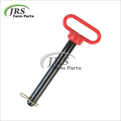 Hitch Pin - Mild Steel, Red and Black Color | Industrial Use, Painted Surface Treatment