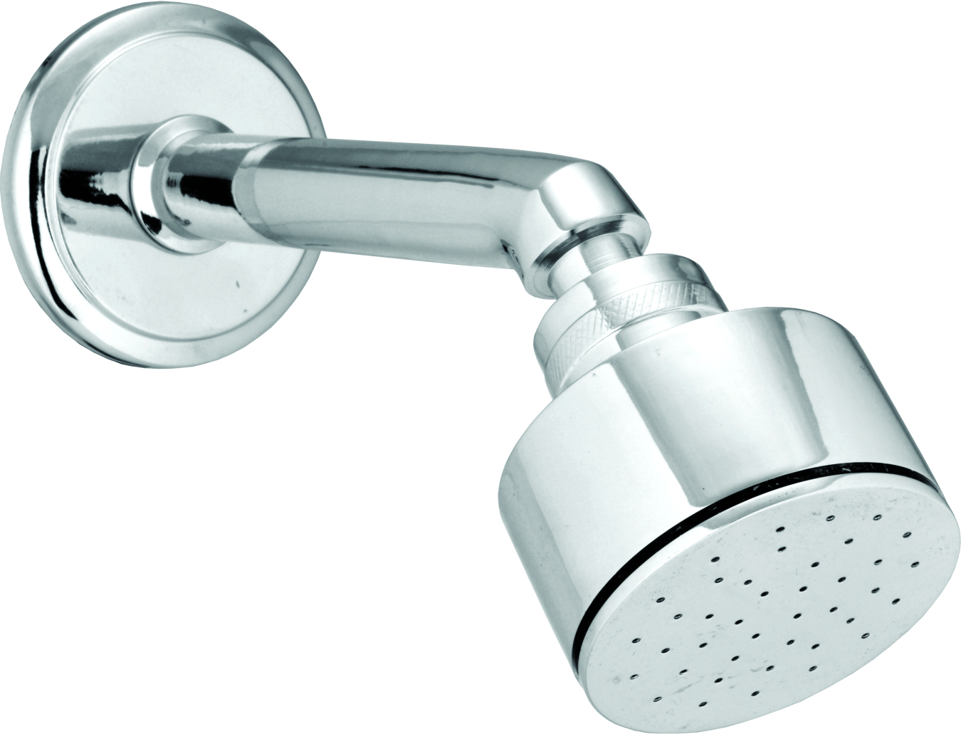 Brass Bell Band Shower - Brass, 15mm Inlet Connection, Bell Shaped Design | Single Flow Overhead Shower With Rain Flow Effect, Includes Shower Arm