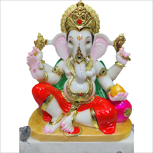 साफ करने में आसान संगमरमर की गणेश प्रतिमा