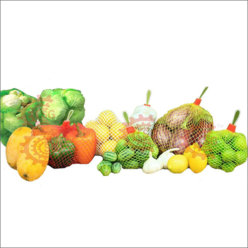 Vegetable HDPE Mesh Bag - High-Grade HDPE, Working Width 84 cm, Multicolor Options Including Red, Green, Blue, Yellow, White, Ideal for Food Packing