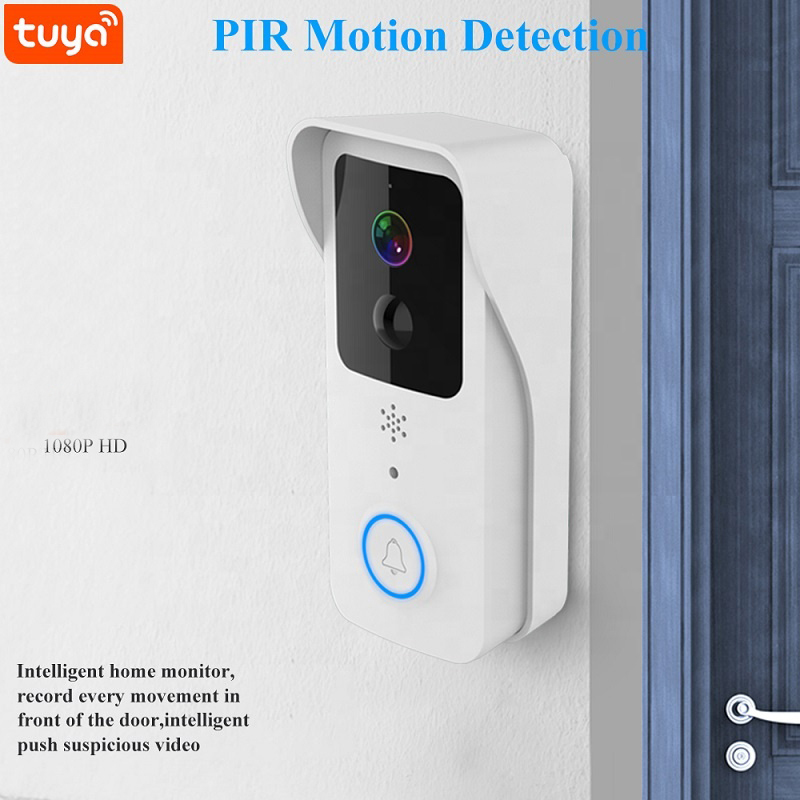 Waterproof Ip54 1080p Motion Sensor Battery Powered Door Bell Camera Wifi Smart Wireless 5g Video Doorbell Tuya - Application: Home Office
