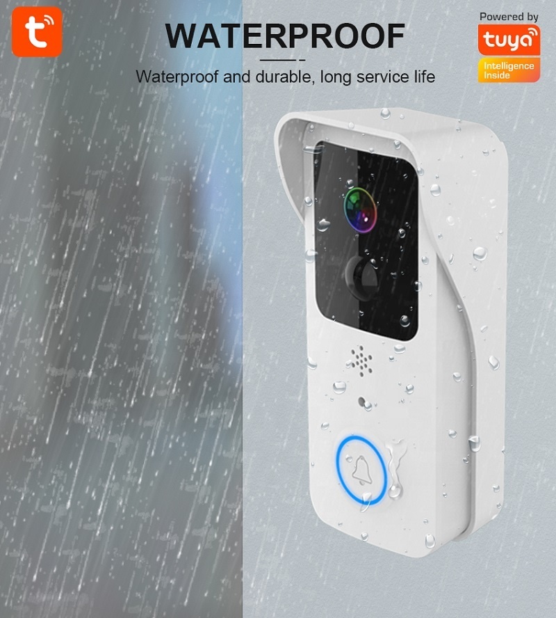 Waterproof Ip54 1080p Motion Sensor Battery Powered Door Bell Camera Wifi Smart Wireless 5g Video Doorbell Tuya - Application: Home Office