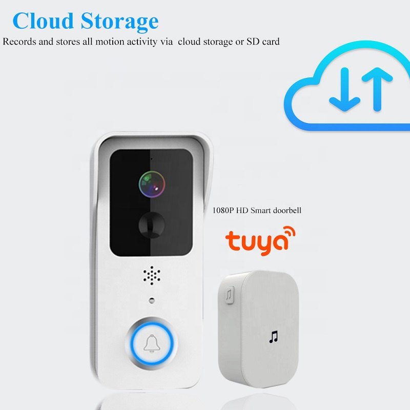 Waterproof Ip54 1080p Motion Sensor Battery Powered Door Bell Camera Wifi Smart Wireless 5g Video Doorbell Tuya - Application: Home Office
