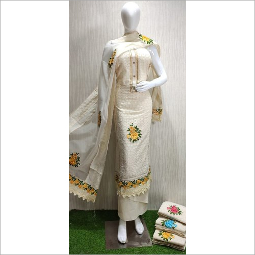 Ladies Chikan Suit Design: Modern