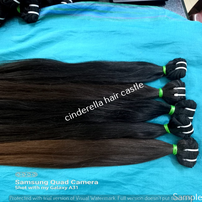 Black Ponytail Human Hair Extensions