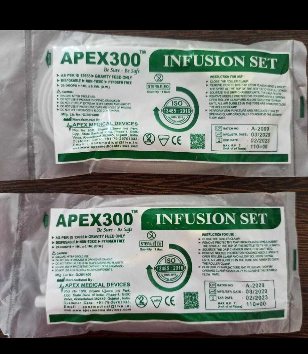 Infusion Set - Medical Grade Polycarbonate Material | Precision Flow Control, Sterile Packaging, Easy-to-use