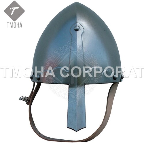 आयरन मध्यकालीन आर्मर हेलमेट नाइट हेलमेट क्रूसेडर हेलमेट प्राचीन हेलमेट सरल नॉर्मन हेलमेट Ah0596