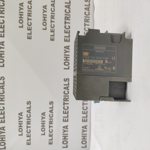 Siemens Simatic S7-300 6es7314-1ae04-0ab0 Cpu 314 Module With Integrated 24 V Dc Power Supply 24 Kbyte Working Memory