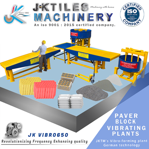 Paving Block Making Machine - Mild Steel, 3HP Power | High-Performance, Fully Automatic, 2000-2500 Blocks per Hour