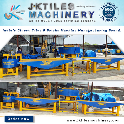 Cement Tiles Making Machine - Mild Steel, 14 HP Power, 500-1000 Blocks Per Hour | Automatic Production, Low Energy Consumption, High Precision