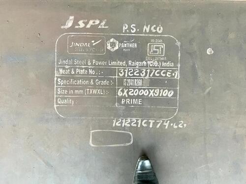 Steel Plates Is 2041 R260