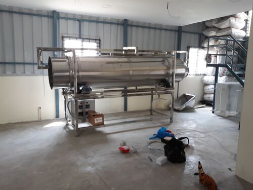 Drum Roaster - Stainless Steel, Variable Dimensions, 3-phase Power, Electric Heating | Iso 9001 Compliant, Efficient For Jackfruit Processing