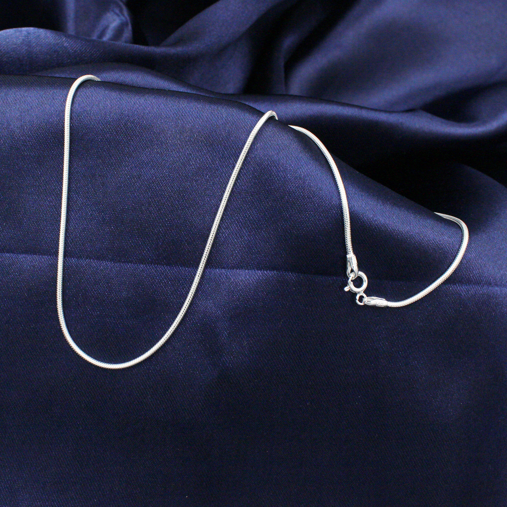 Snake Sterling Silver Chain (Compact)