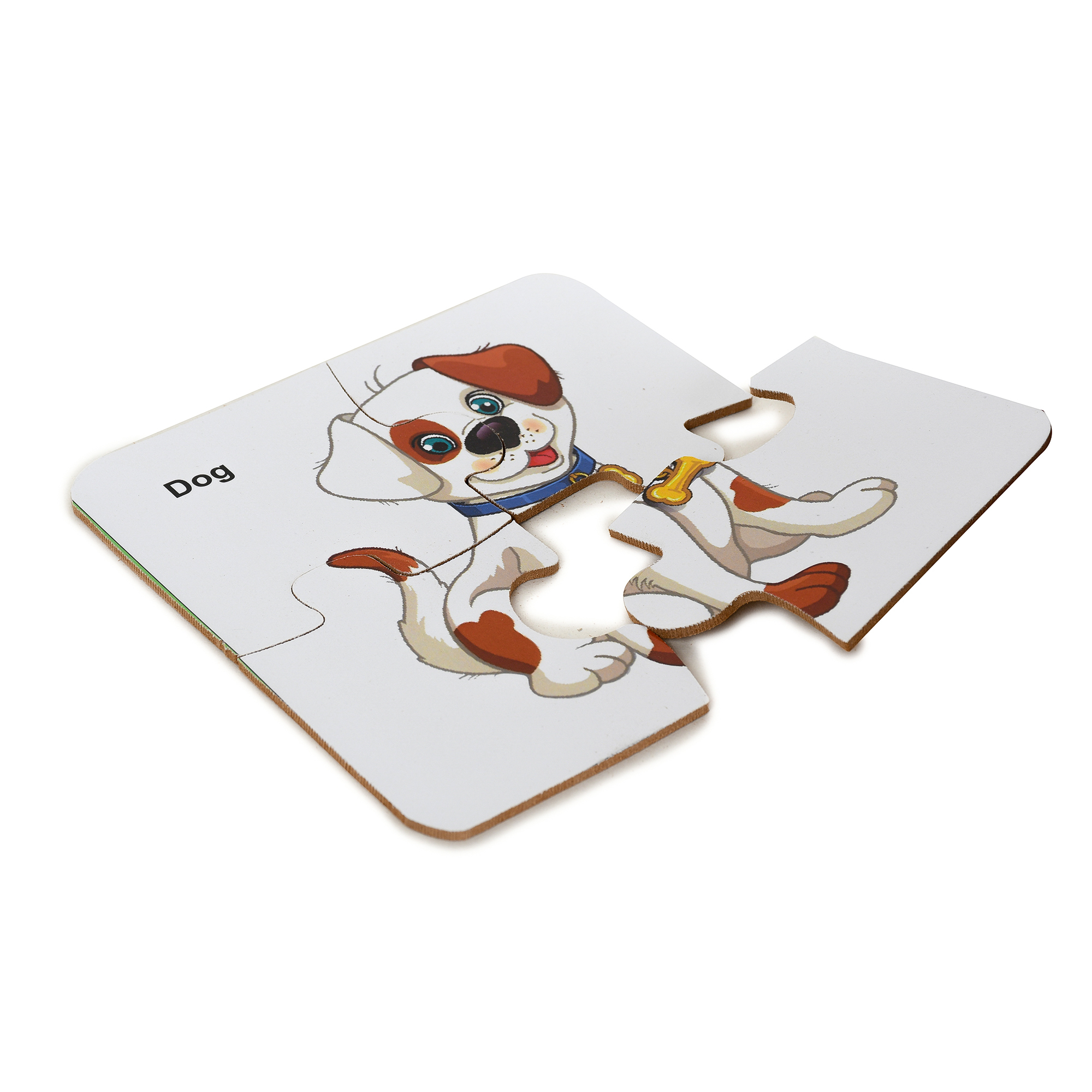 Wooden 6 Pcs Animal Interlocking Jigsaw Puzzle - Wooden, 5.5 X 5.5 Inch, Multi-colored | Fun Cognitive Development Tool For Age 2-6