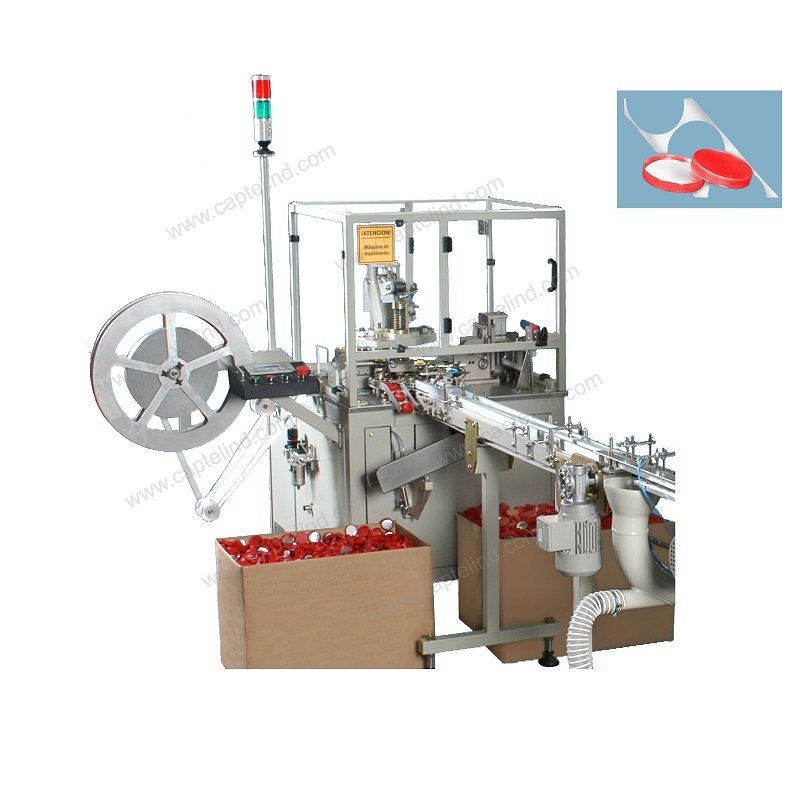 Wadding Machines For Cutting And Fixing Liners In Closures - Color: Silver