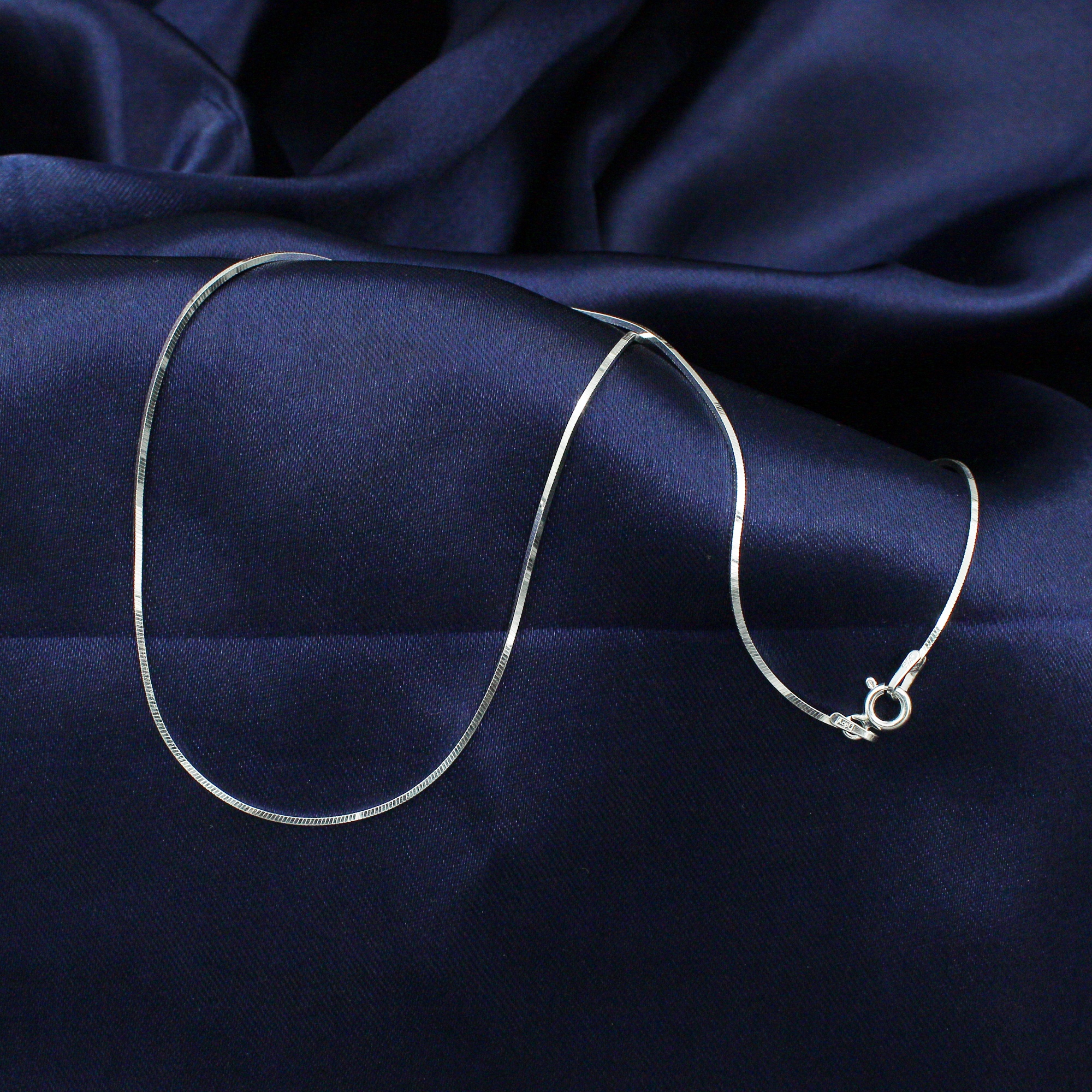 Snake Chain Square Sterling Silver