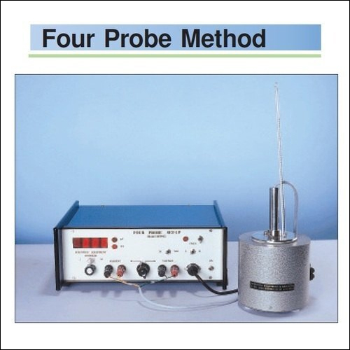 Four Probe Arrangement - Ge Crystal Sample, 200°C Oven, Digital Thermometer (0-200°C), LED Display, High Precision | Lab Use, Green Color