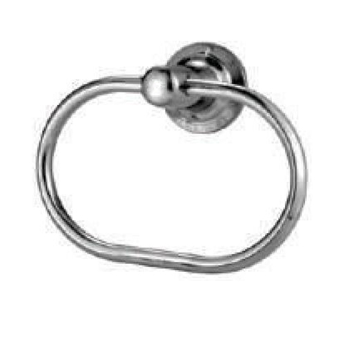 Ss Cp Towel Ring Med - Stainless Steel , Oval Shape, Elegant Concealed Screw Mounting for a Simple and Relaxed Bathroom Design