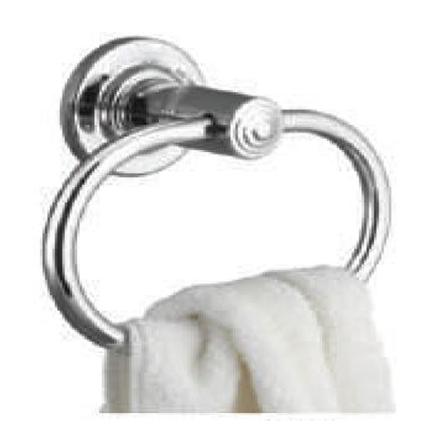 ss cp towel ring hy oval - Stainless Steel 202 Grade, Subtle Concealed Screw Mounting for Elegant Low-Key Bathroom Design