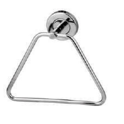 ss cp Towel Ring Solid Tringle - 202 Grade Stainless Steel | Round Shape, Subtle Design, Concealed Screw Mounting for a Low-Key Bathroom